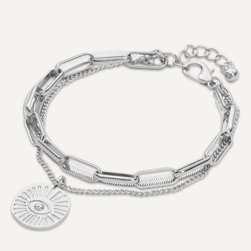 Silver Gaze Bracelet | Eye of Clarity