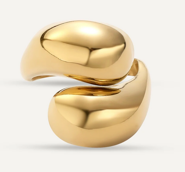 Vibes | Double Dome Statement Ring | 18K Gold-Plated